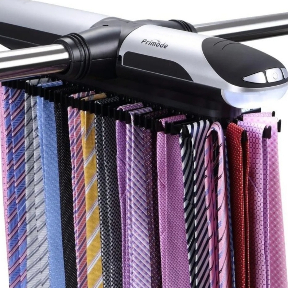 Storagemaid Revolving Tie And Belt Rack